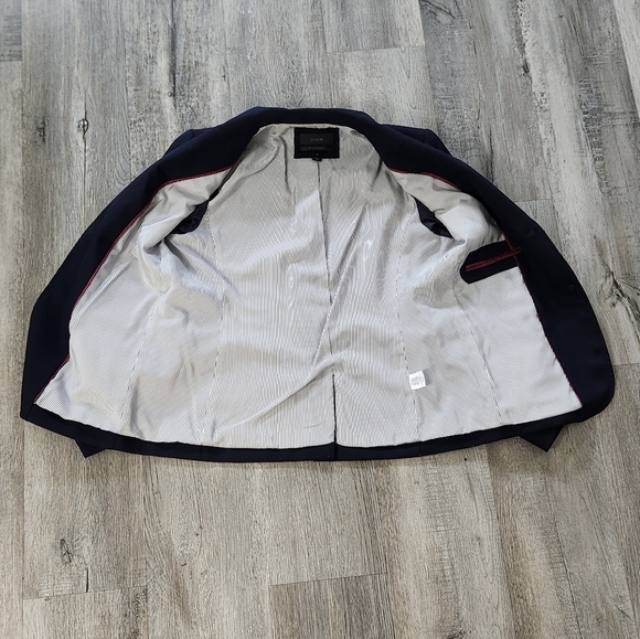 J.Crew Navy Wool Two Button Schoolboy Blazer - Picture 11 of 14